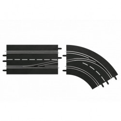 Carrera DIGITAL Lane Change Right Curve, In to Out