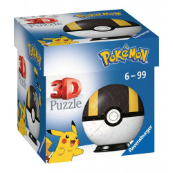 3D Pokemon puzzel zwart