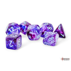 Nebula Mega-hedral Nocturnal/turquoise Luminary 7-Die Set